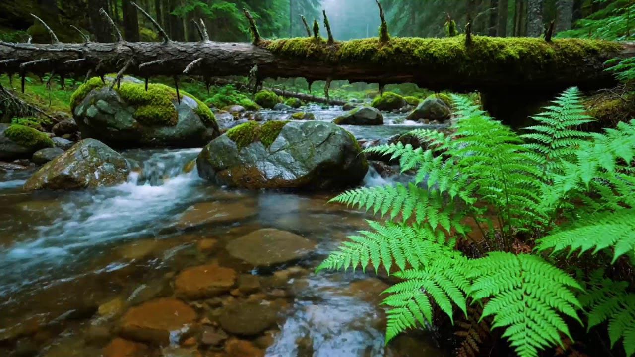 Calming Forest Ambience, Birds Singing Beautiful Stream Sounds for Deep Sleep🌿 Study Focus, Medicine