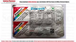 Zincovit Tablet | Zincovit in COVID-19 Infection | क्या आप ज़िन्कोविट ले रहे हैं | क्या काम है इसका