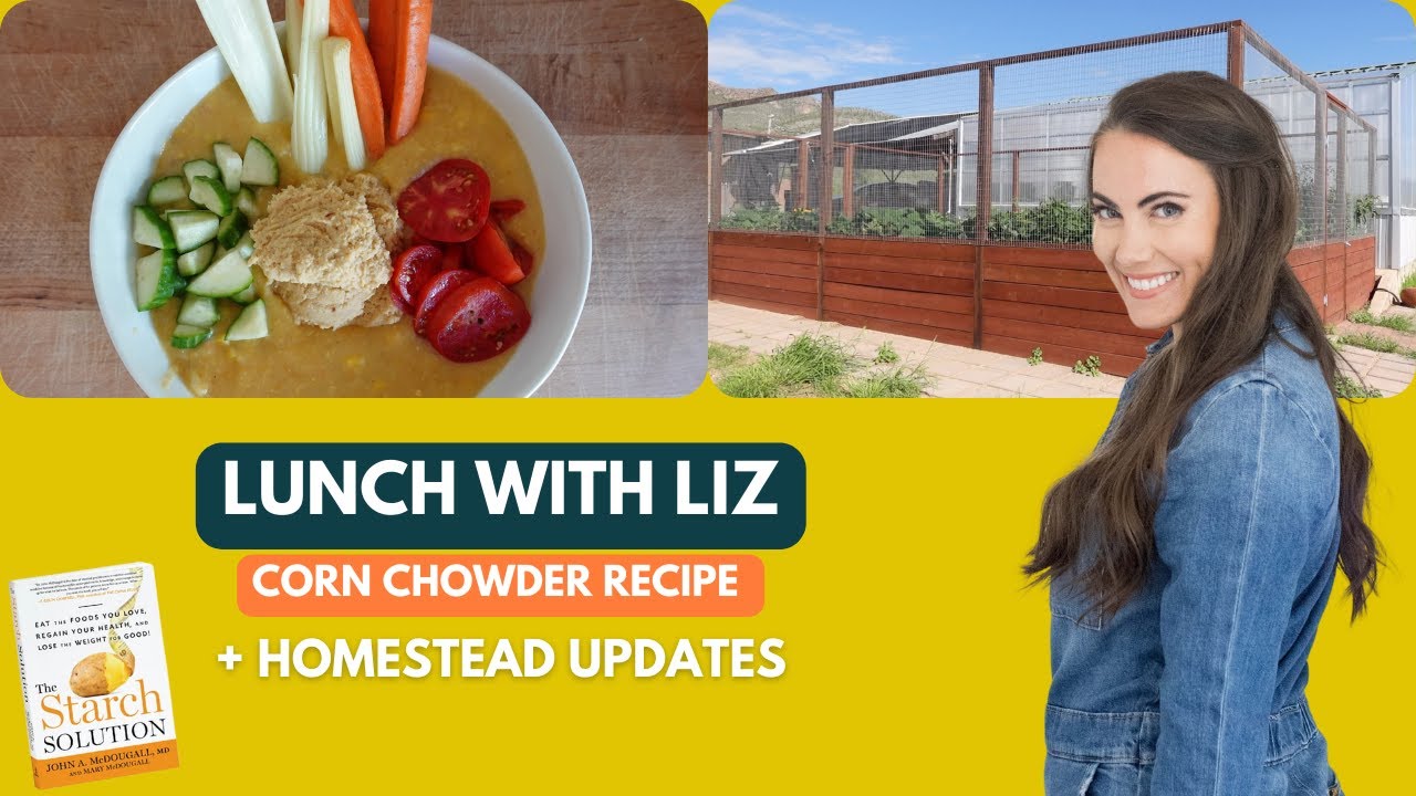 FULL AND FULFILLED CORN CHOWDER, STARCH SOLUTION RECIPE, LUNCH WITH LIZ