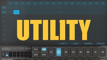 Korg Electribe Wave - Tutorial: Exploring the app Part 7, Utility