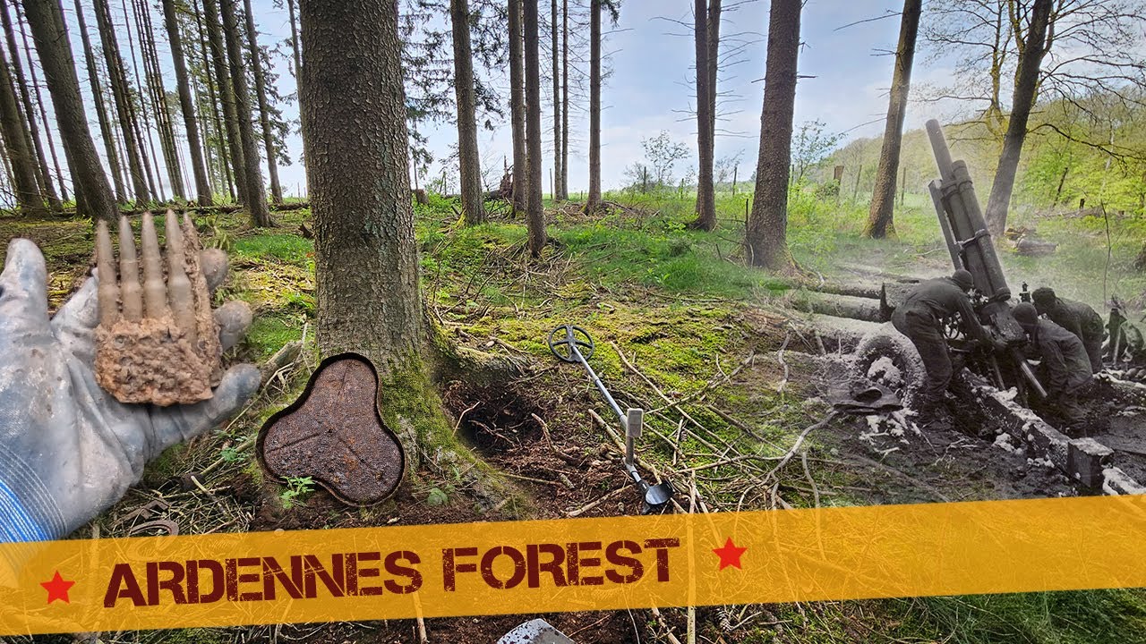 На заброшенной линии фронта времен Второй мировой войны найдено снаряжение армии США!