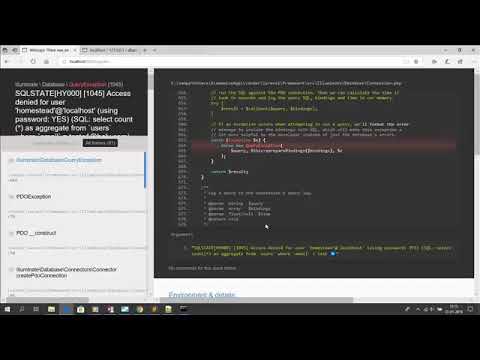 Laravel - Erro/Solução de Migração - SQLSTATE[42000]