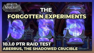 Heroic The Forgotten Experiments | PTR Raid Testing | Aberrus, The Shadowed Crucible