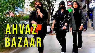 IRAN AHVAZ(4K)|پیاده روی در بازار اهواز | منطقه لوکس این شهر
