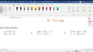 Unit 6 Quiz Review Solutions