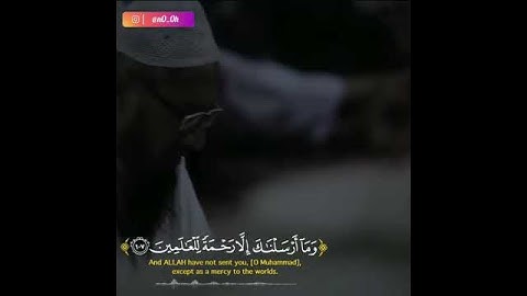{ وما أرسلناك إلا رحمة للعالمين} القارئ إسلام صبحي🍃💙