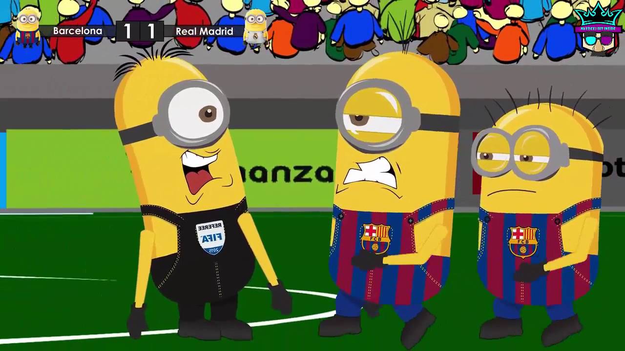 Minion Barcelona Vs Real Madrid Lucu 2016 Bikin Ngakak Full Hd