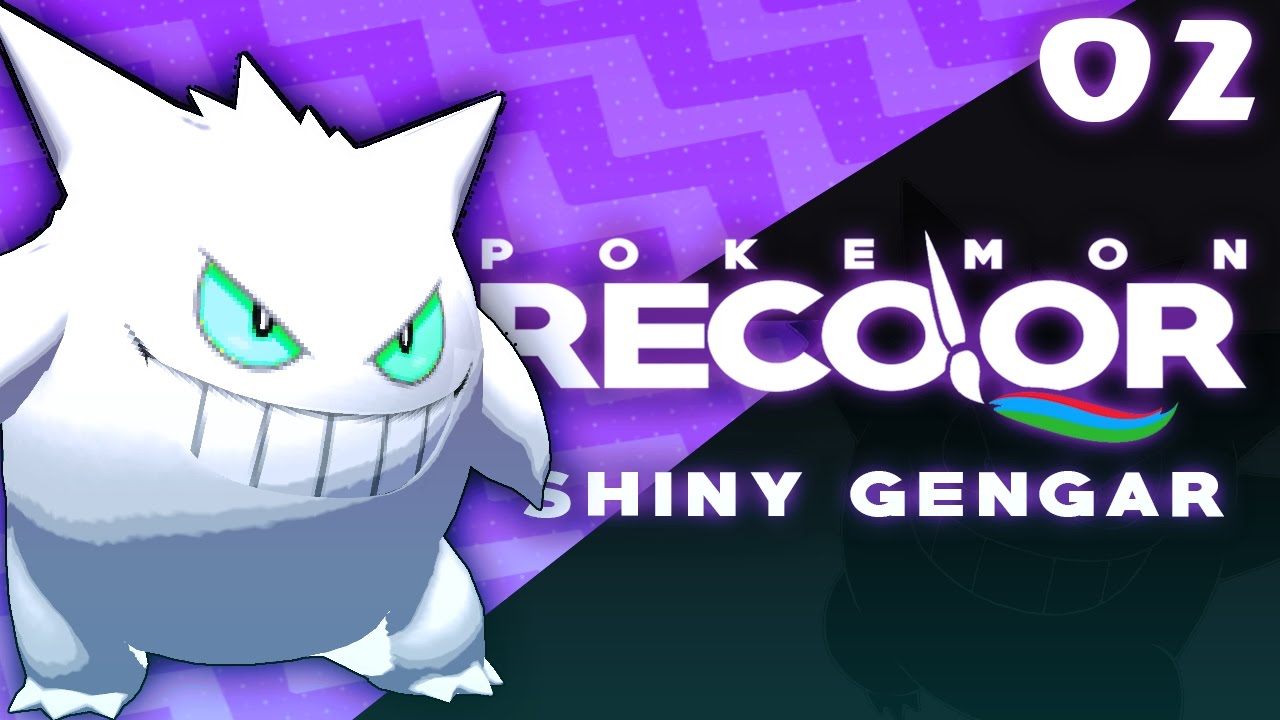 NOW THIS IS A GHOST! WHITE SHINY GENGAR! - Pokemon Shiny Recolor