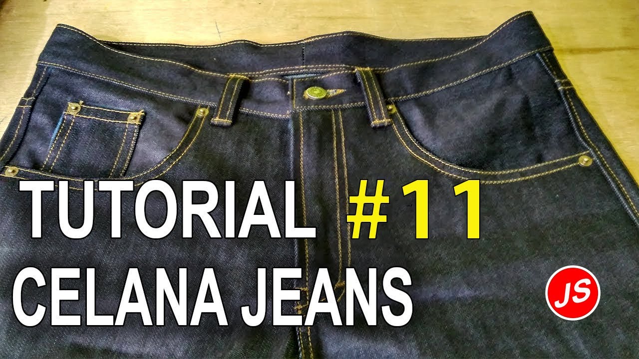  Cara  Menjahit  Celana  Jeans 9 Memasang kancing Ripet 