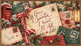 Dear Santa, I Want It All 🎅 | Vintage Christmas Painting | Cozy Christmas TV Art | 4K