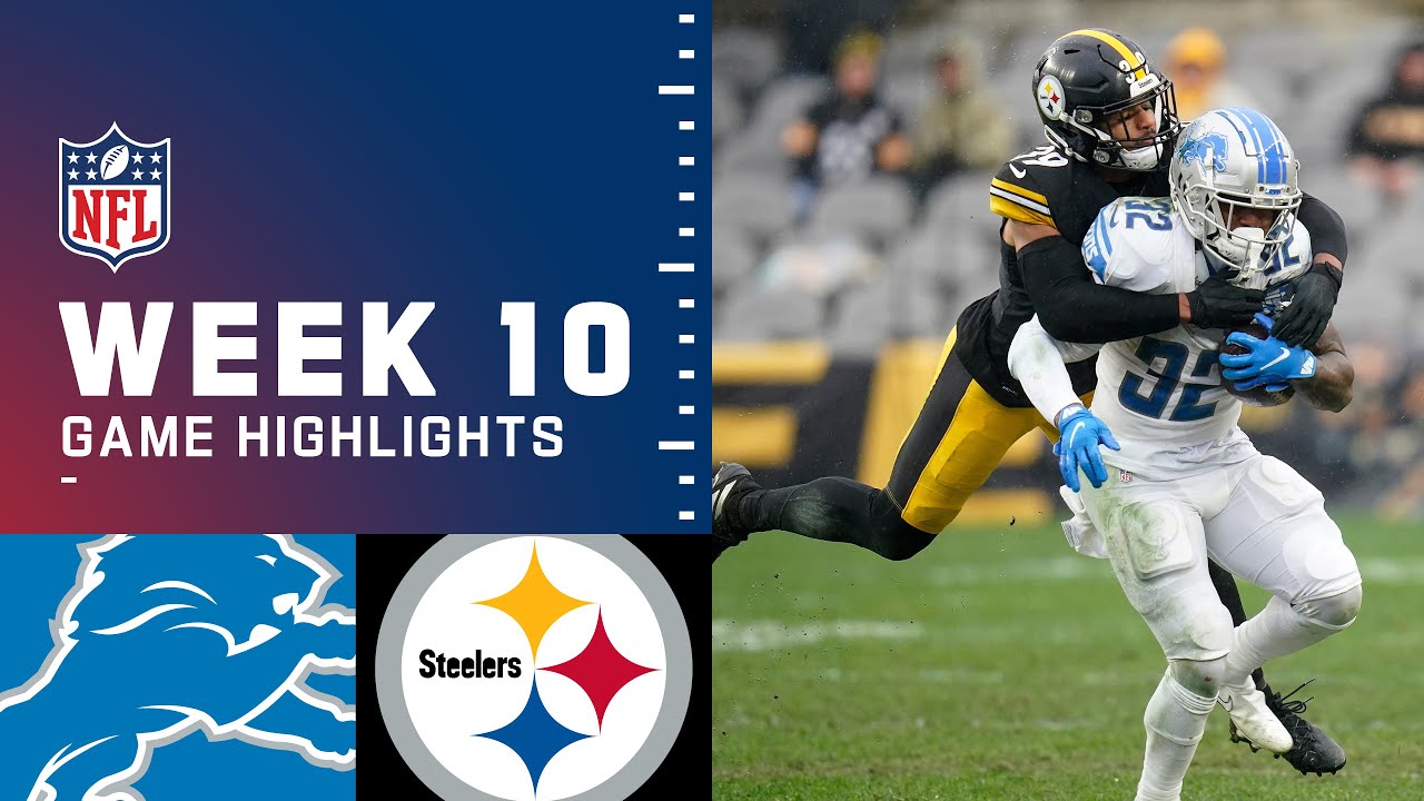 Lions vs. Steelers Week 10 Highlights