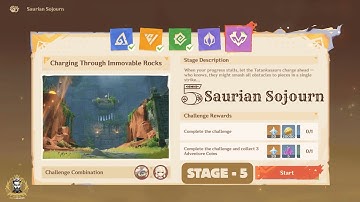 [Stage 5] Saurian Sojourn: Charging Through Immovable Rocks |Genshin Impact [Event v6.1] |SupaSparks