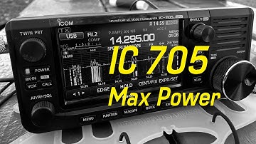 IC 705 Changing Maximum Power Wattage