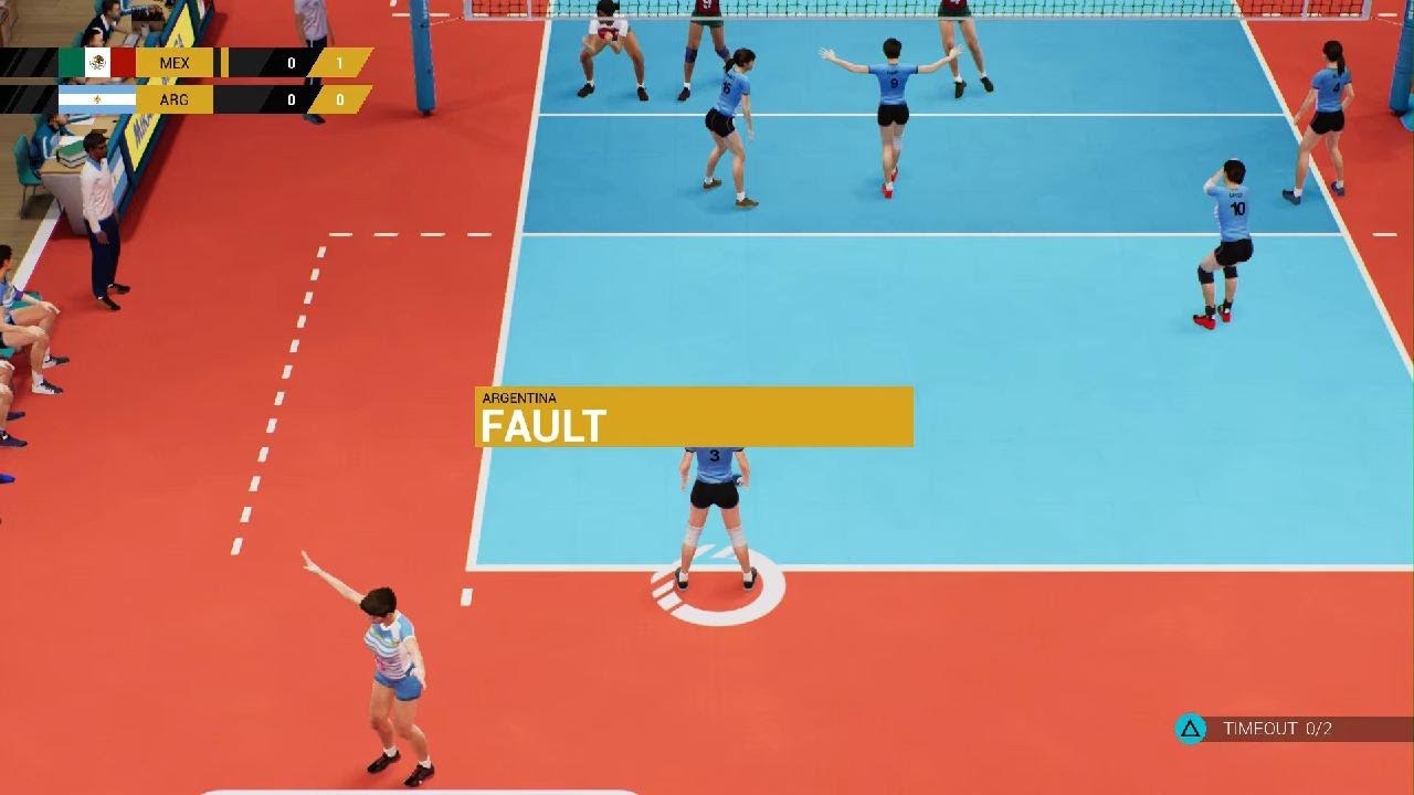 Spike Volleyball PS5 gameplay Mexico and Argentina YouTube