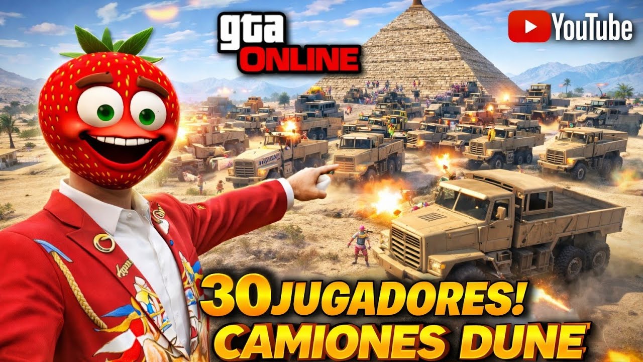 ✴️LA PIRÁMIDE MAS LOCA DE GTA ONLINE ( 30 JUGADORES EN DUNE )