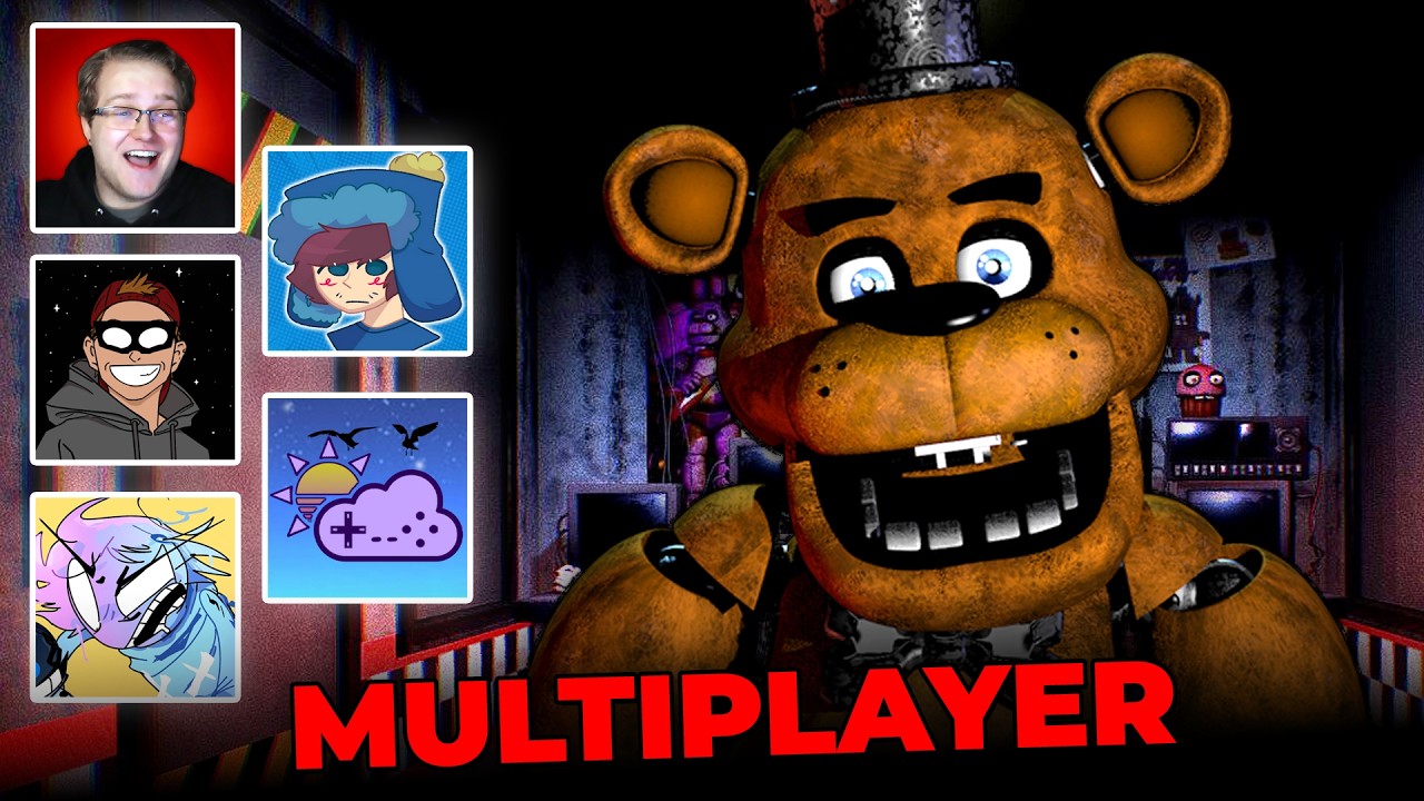 FNAF Online Multiplayer w/ @AstralSpiff @TheDapperWaffle @DavidBaronYT @partlykl0udy