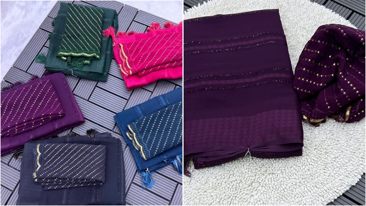 Weightless Pattern Sarees | Designer Sarees | R Fashion Colors