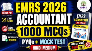 EMRS Accountant Tier 2 2026 eBook PDF Hindi | 1000 MCQs + PYQs + Mock Test