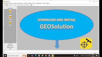 How To Download And Install GEOSolution।। GNSS Post Processing Software Download