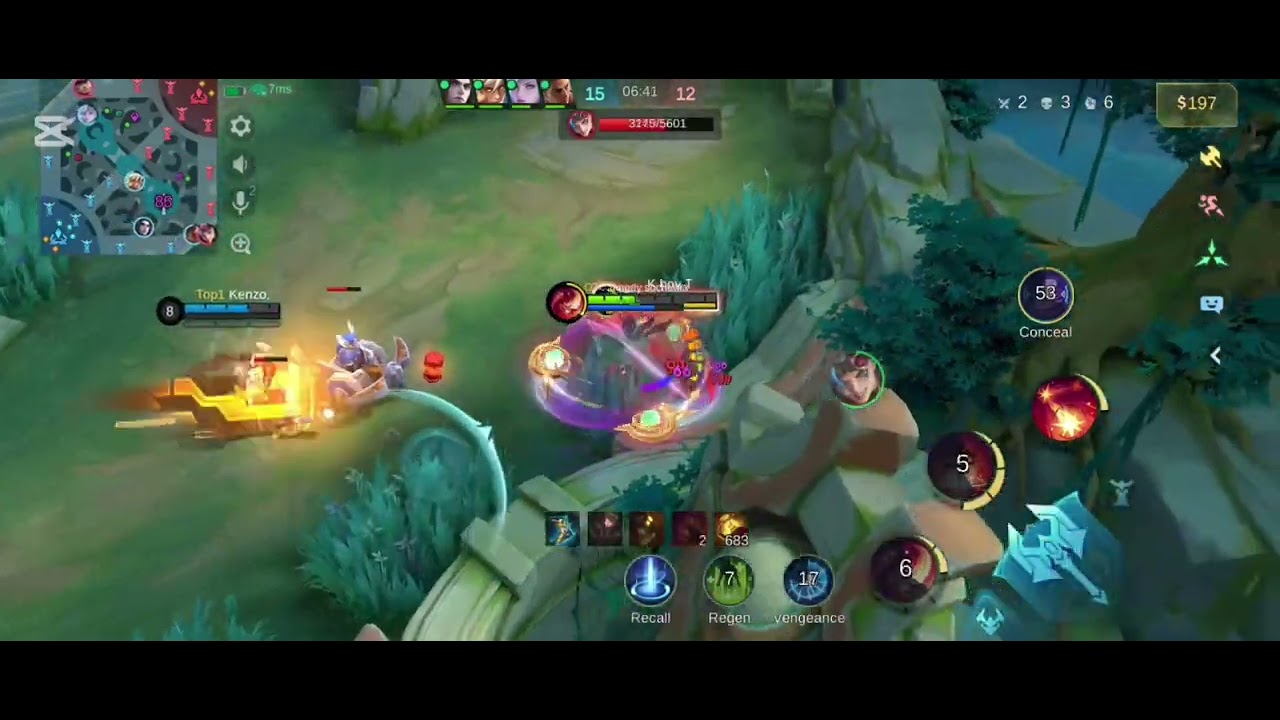 #mobilelegends EXP land ហើយនឹង Roaming land លេងឡើងអែម ប៉ុន្តែនៅតែចាញ់ MYTHIC RANKED 