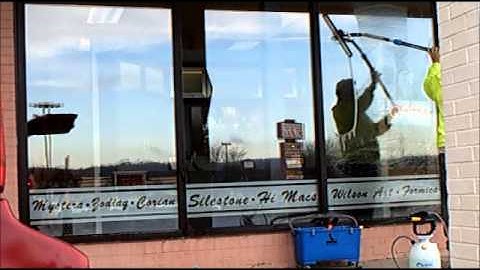 2015 Wagtail precision glide after powerwashed windows splash window cleaning