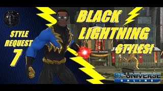DCUO - Style Request 7 - Black Lightning Styles!