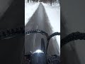 Riding a bicycle in snow, almost fell 😱