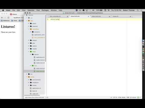 Making a Rails App, Part 6: Adding a "show" page for a specific list