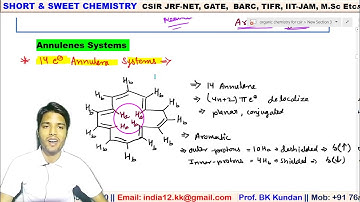 L-12 Annulene |  [14] & [16] Annulene system | Aromaticity | CSIR-NET GATE IIT-JAM SAT BARC TIFR