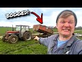 Tractor disaster got stuck  made a mess