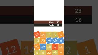 My best performance at the Schulte table #gameplay #shorts screenshot 2