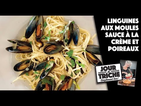 Recette Pâtes à la crème et aux moules