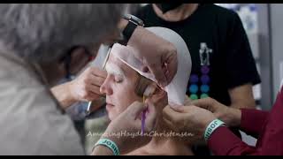 Hayden Christensen going through Vader make up