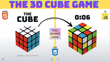 Interactive 3D Cube Game | HTML, CSS, JS | Code Overview