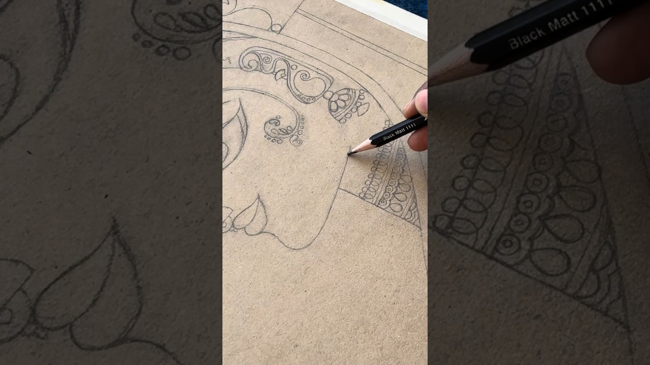 Part-1 Pot chitr Jamini Roy styles🪷