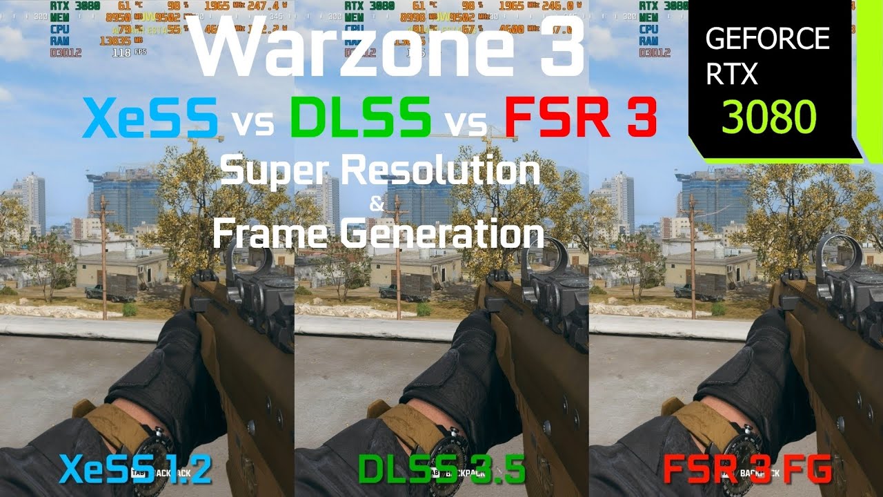Call of Duty Warzone 3 FSR 3 Frame Generation Update RTX 3080 1440p