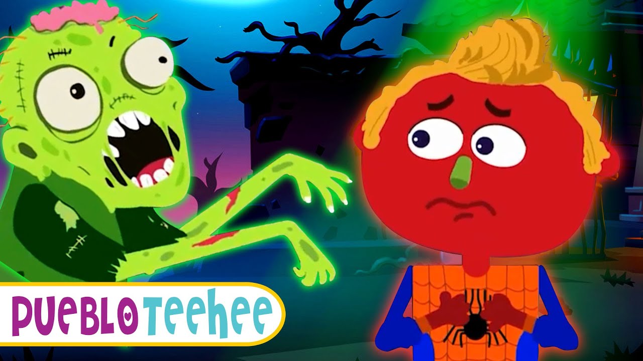 ⁣Pueblo Teehee | Túnel embrujado con personajes de miedo - Canciones infantiles animadas