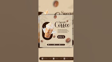 Coffee Poster Design in Photoshop | Photoshop Tutorial