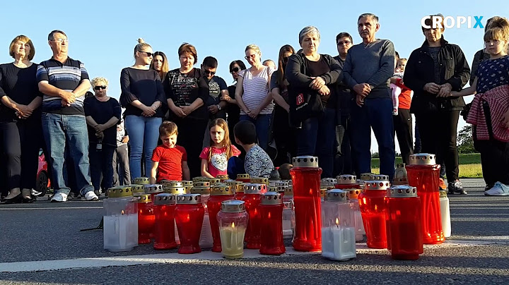 Mirni  prosvjed povodom nesrece u kojoj je zivot izgubila 7-godisnja djevojcica