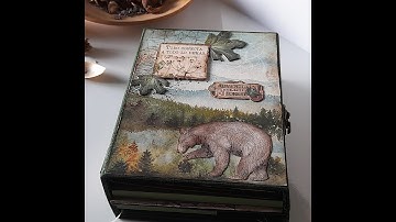 Forest Stamperia junk journal lapbook