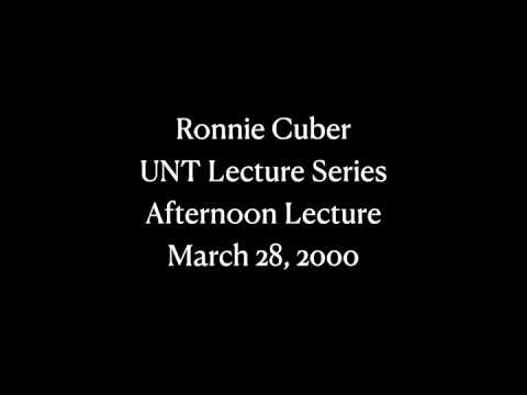 Ronnie Cuber - UNT Lecture Series - Afternoon Lecture - March 28, 2000