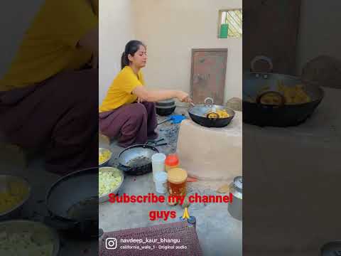 Navdeep Kaur Bhangu Shortvideo Youtube Pindawale 2023 Food Punjab Pindawale Pakorarecipe