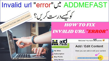HOW TO REMOVE/FIX  INVALID URL" ERROR" OF A POST OR CHANNEL IN ADDMEFAST