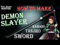 How to Make a Demon Slayer Kamado Tanjiro Sword, Kimetsu no Yaiba.
