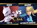 Glitch Konami Code Top 12 - WaDi (Mewtwo) Vs. Marss (ZSS) Smash Ultimate Tournament