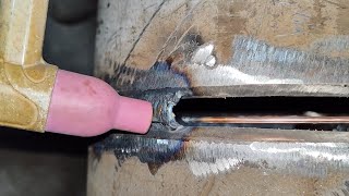 Awesome welding technology, such a large gap can be the perfect combination