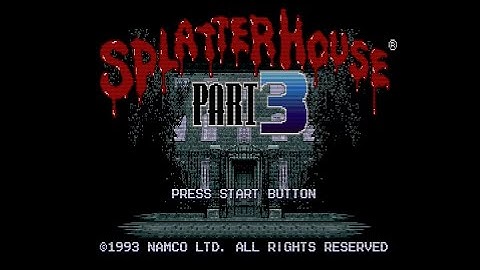 Splatterhouse Part 3: Intro and Gameplay Demo