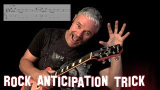 Rock Anticipation Trick - Guitar Lesson