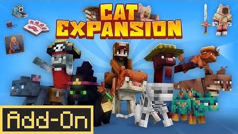 20 NEW CATS! | CAT EXPANSION Add-On Showcase | Minecraft Marketplace