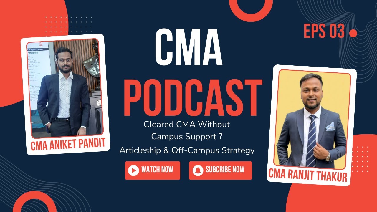 Cleared CMA Without Campus Support? | CMA Ranjit Thakur on Articleship & Off-Campus Strategy
